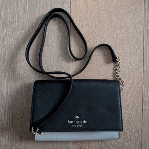 Kate Spade Black and Cream Crossbody Bag